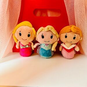 Hallmark itty bittys Barbie and Princesses Plush Bundle